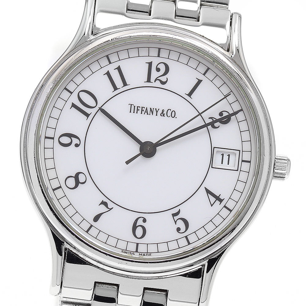 TIFFANY&Co. Classic Round Date white Dial Quartz Men's Watch_944087
