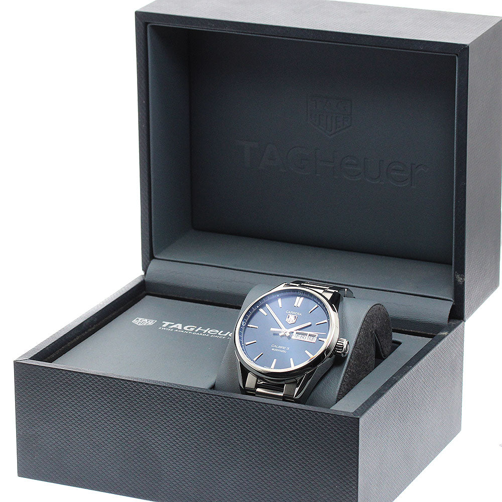 TAG HEUER Carrera Caliber 5 WAR201E Day date Navy Dial Automatic Men's_944090