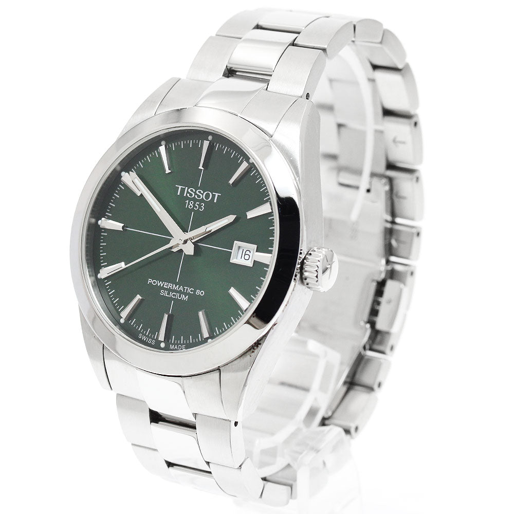 TISSOT gentleman T127407 Powermatic 80 Date green Dial Automatic Men's_944104