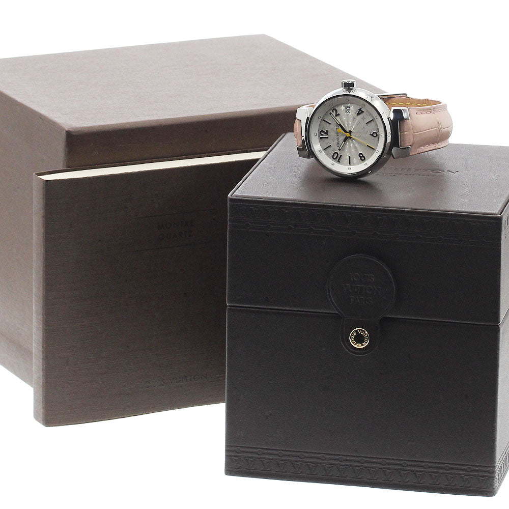 LOUIS VUITTON Tambour Hologram Q1313 Date Silver Dial Quartz Ladies Watch_944120