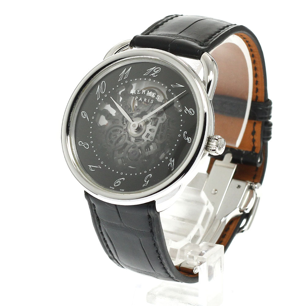 HERMES Arceau scalet AR2.710 Black / skeleton Dial Automatic Men's Watch_944132