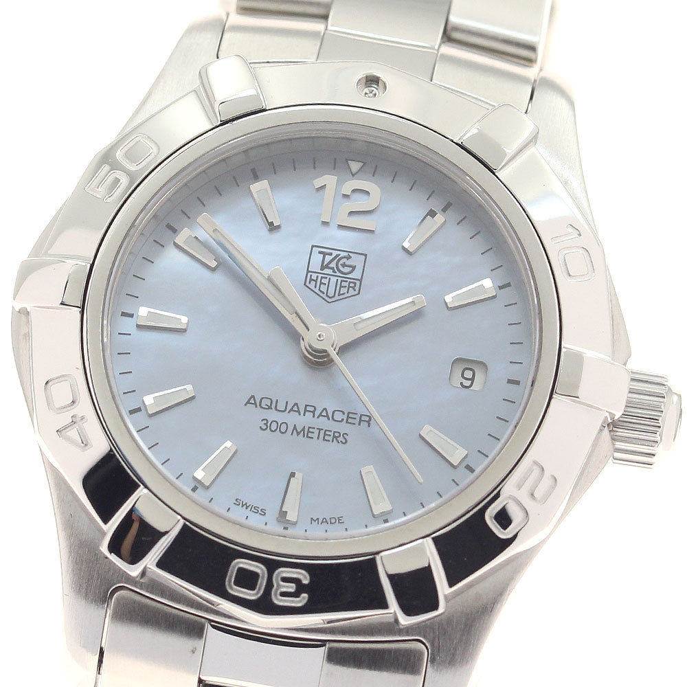 TAG HEUER Aqua racer WAF1417 Date Blue shell Dial Quartz Ladies Watch_944136