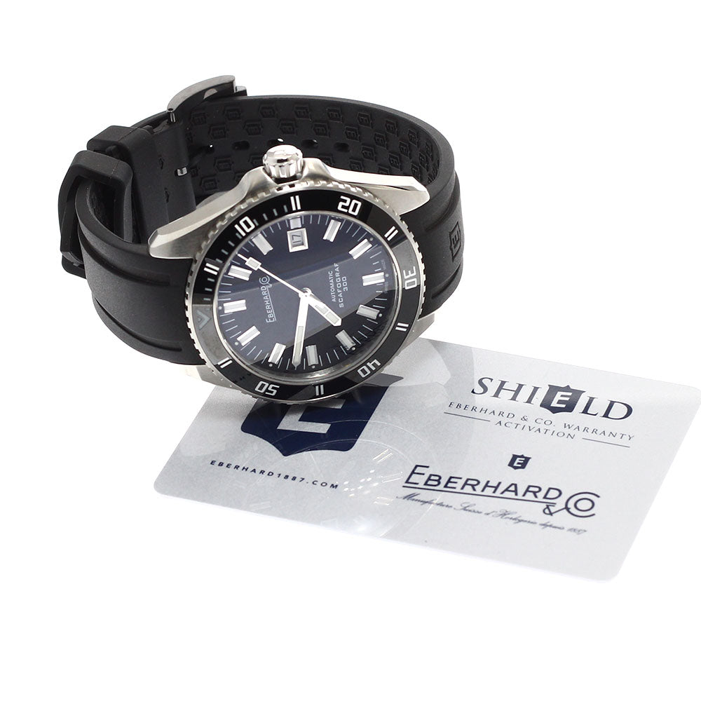 EBERHARD scarf graph 300 41034.04CU Date black Dial Automatic Men's Watch_944139
