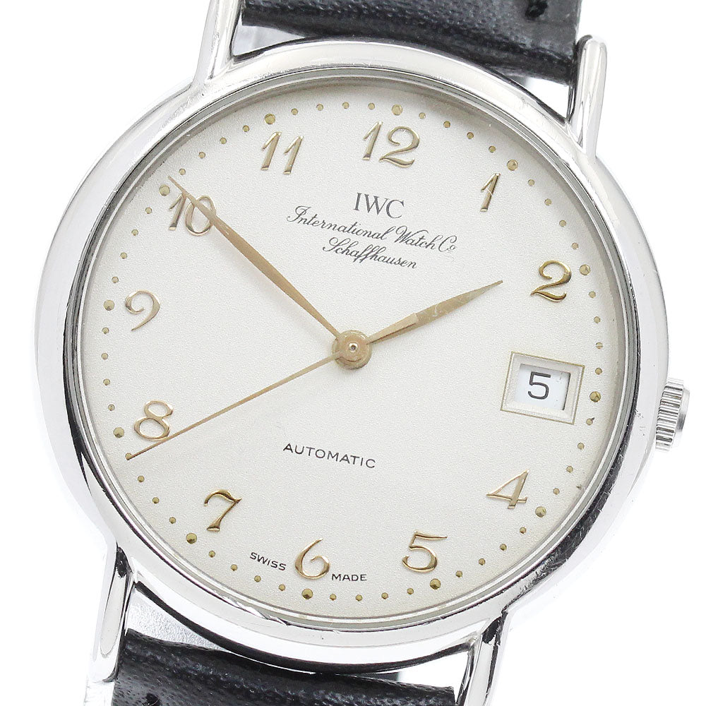 IWC SCHAFFHAUSEN Portofino IW351323 Date Beige Dial Automatic Boy's Watch_944142