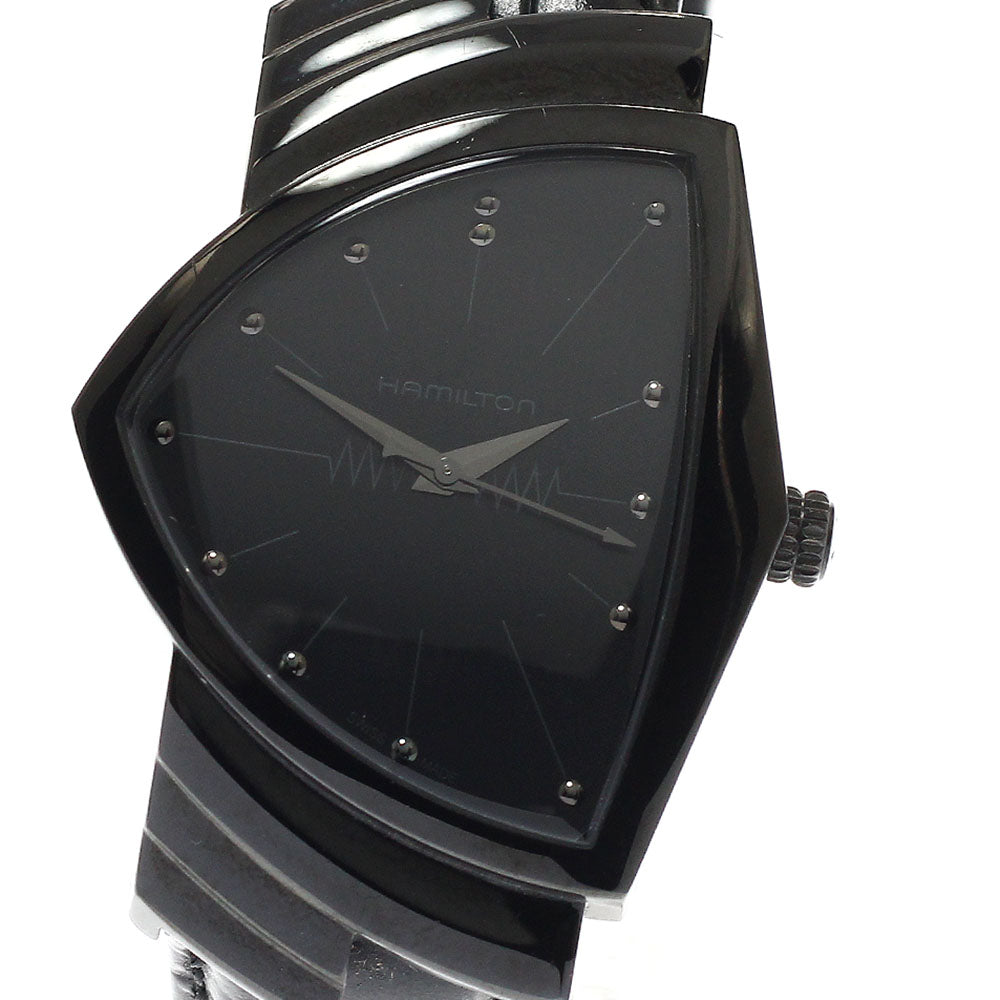 HAMILTON Ventura full black H244010 black Dial Quartz Men's Watch_944143