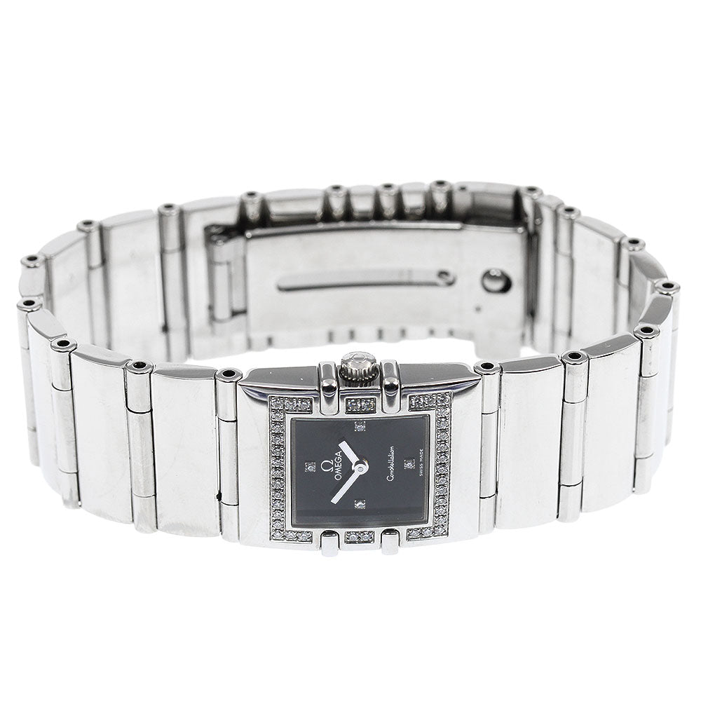 OMEGA Constellation Carre Quadra 1528.46 4P diamond bezel Quartz Ladies_944155