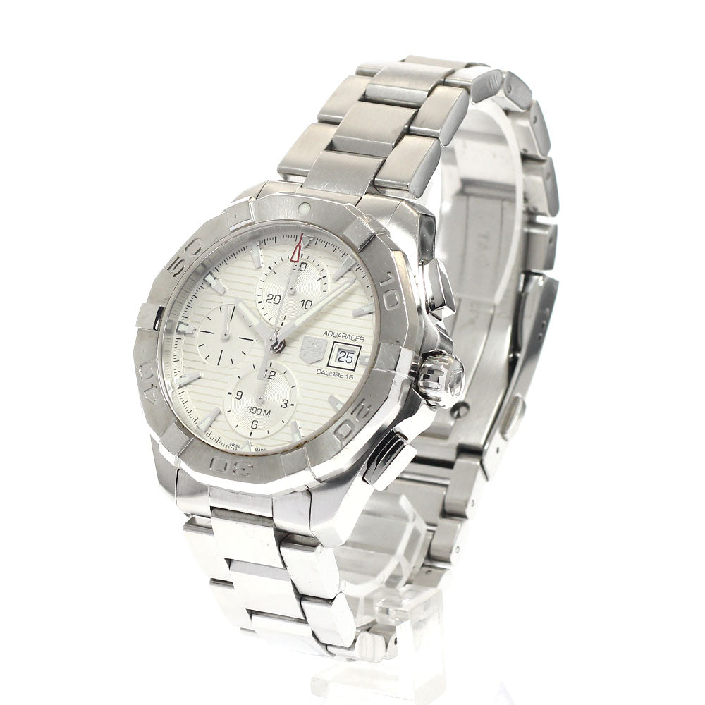 TAG HEUER Aqua racer CAY2111 Chronograph Silver Dial Automatic Men's Watch_944160