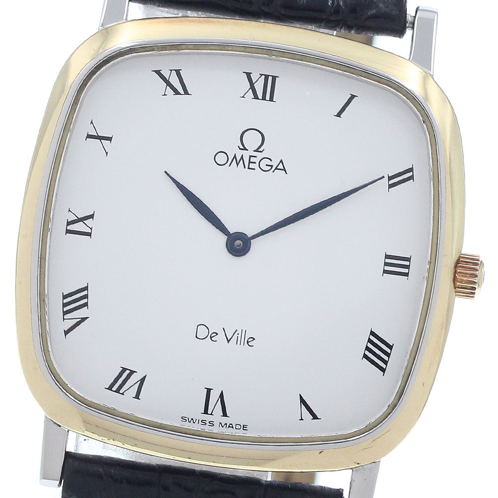 OMEGA De Ville Square white Dial Quartz Men's Watch_944176