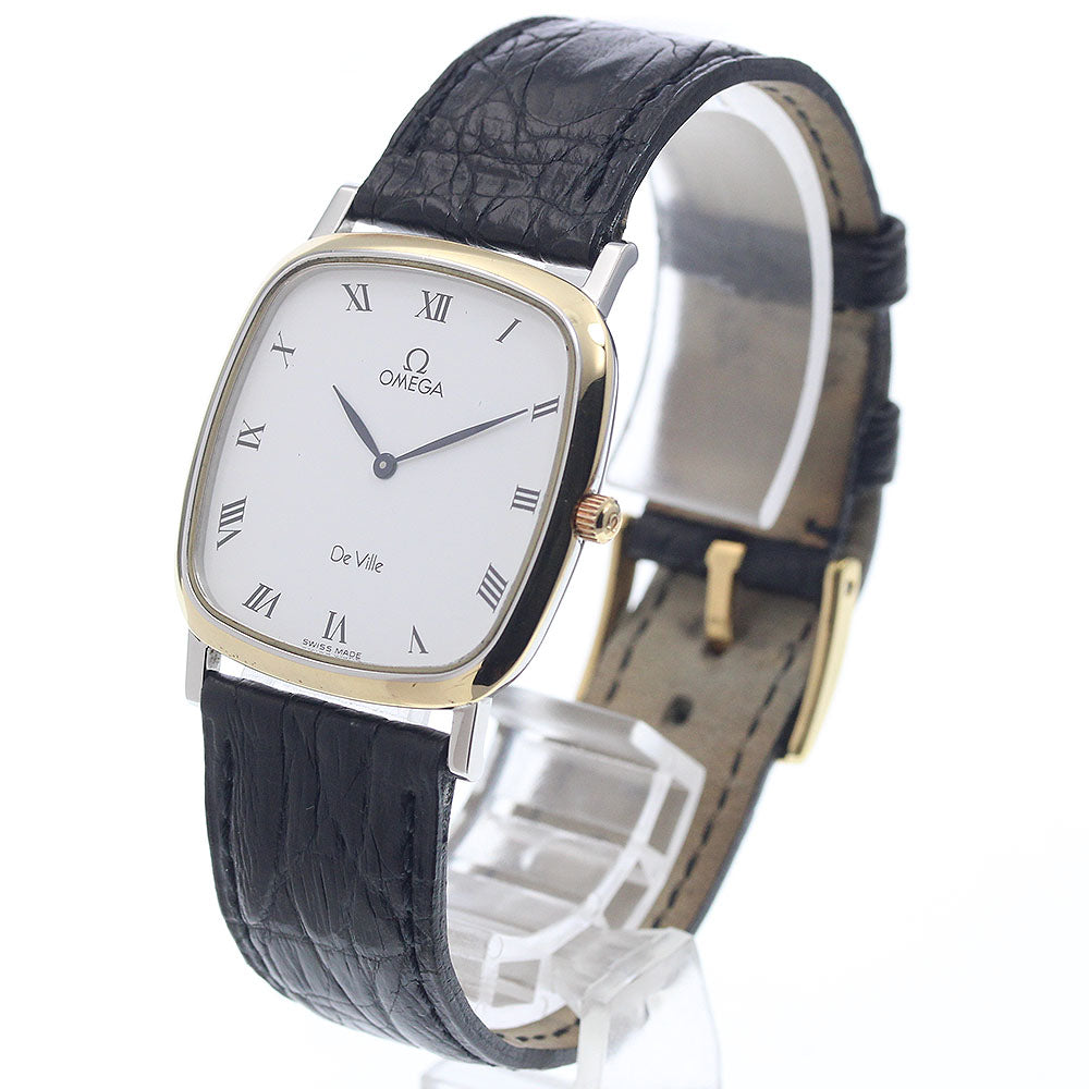 OMEGA De Ville Square white Dial Quartz Men's Watch_944176