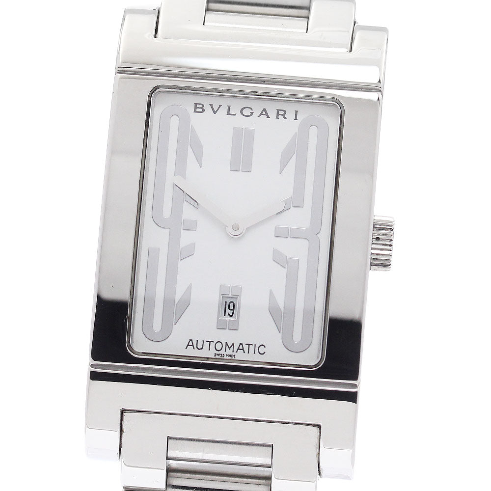 BVLGARI Rettangolo RT45S Date white Dial Automatic Men's Watch_944331
