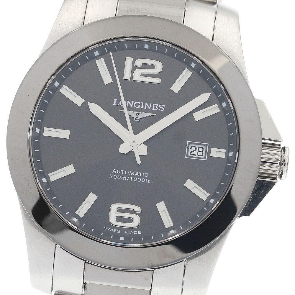 LONGINES Conquest L3.657.4 Date gray Dial Automatic Men's Watch_944336