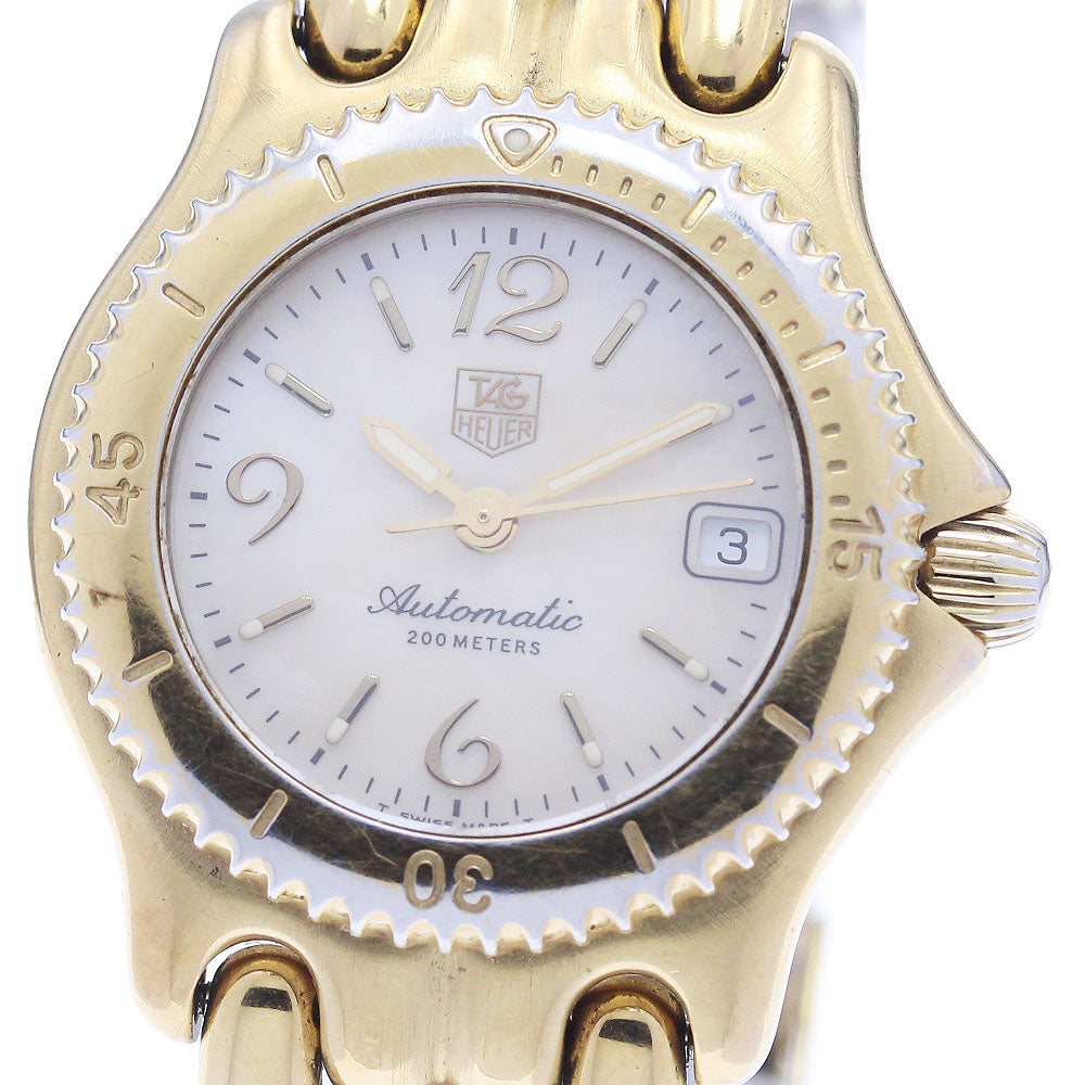 TAG HEUER S/el WG2330 Date white shell dial White shell Dial Automatic Ladies Watch_944350