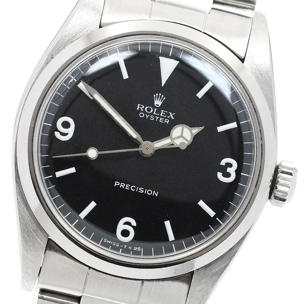 ROLEX Oyster Precision 6426 Caliber 1210 Redial Dial black Dial Hand Winding Men's Watch_944356