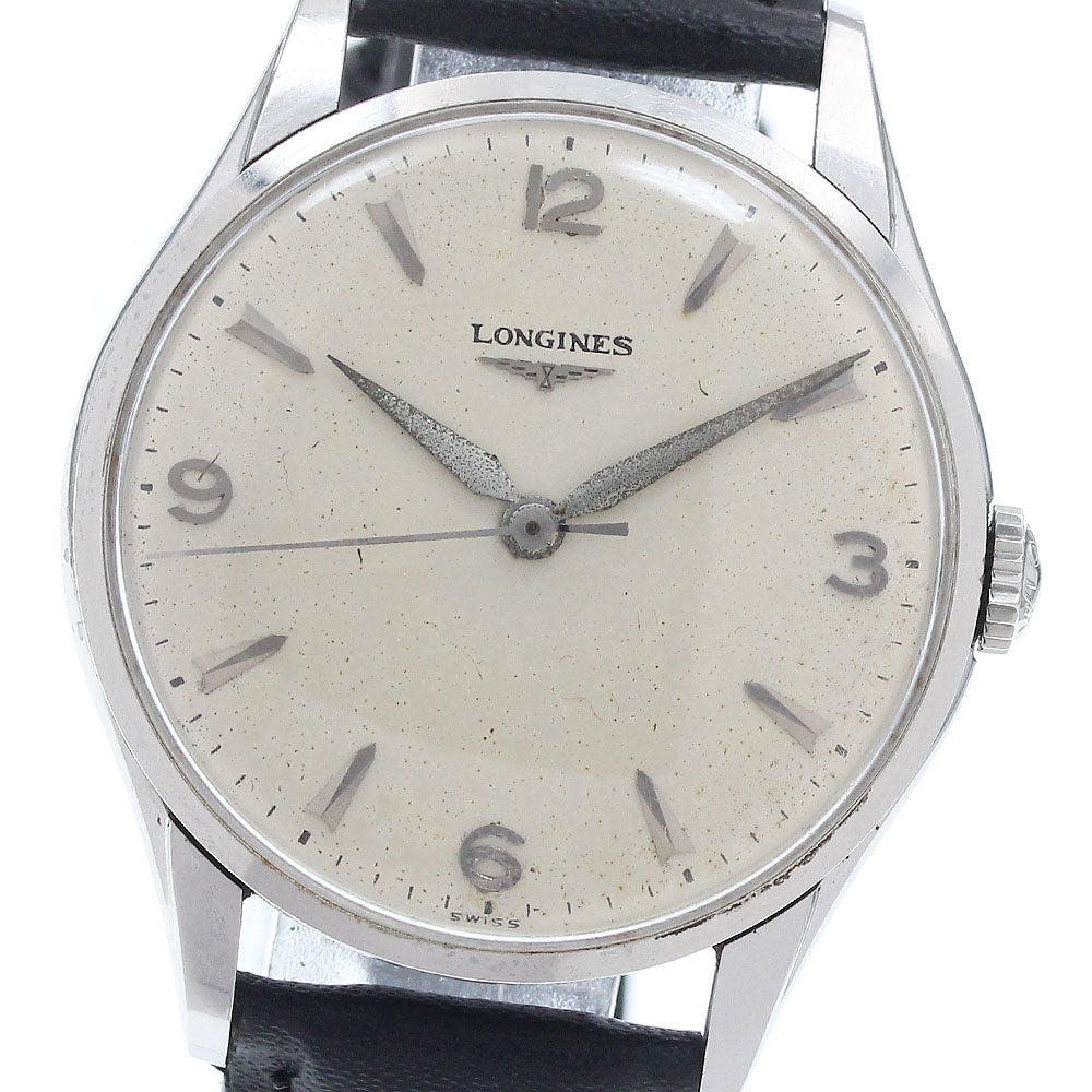 LONGINES 8035-5 Cal.2.68ZS Vintage Silver Dial Hand Winding Men's Watch_944358