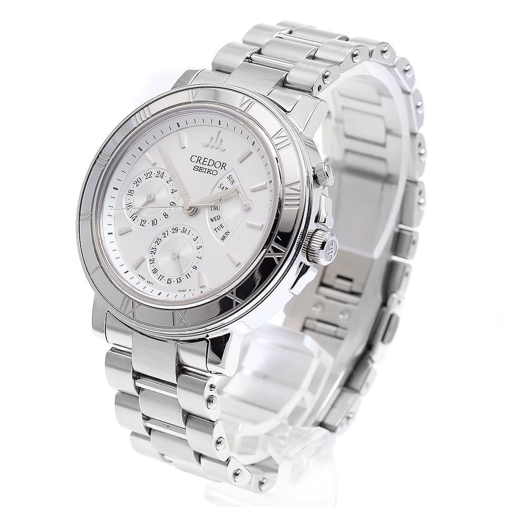 SEIKO CREDOR GCBG999/4S77-0020 Day-Date Retrograde Silver Dial Automatic Men's Watch_944383
