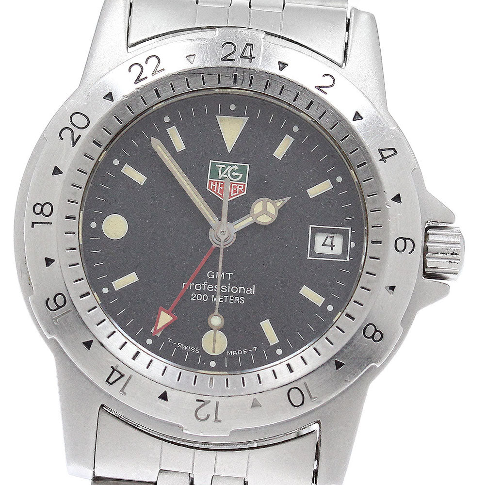 TAG HEUER 1500 series 159.306/1 GMT date black Dial Quartz Men's Watch_944395