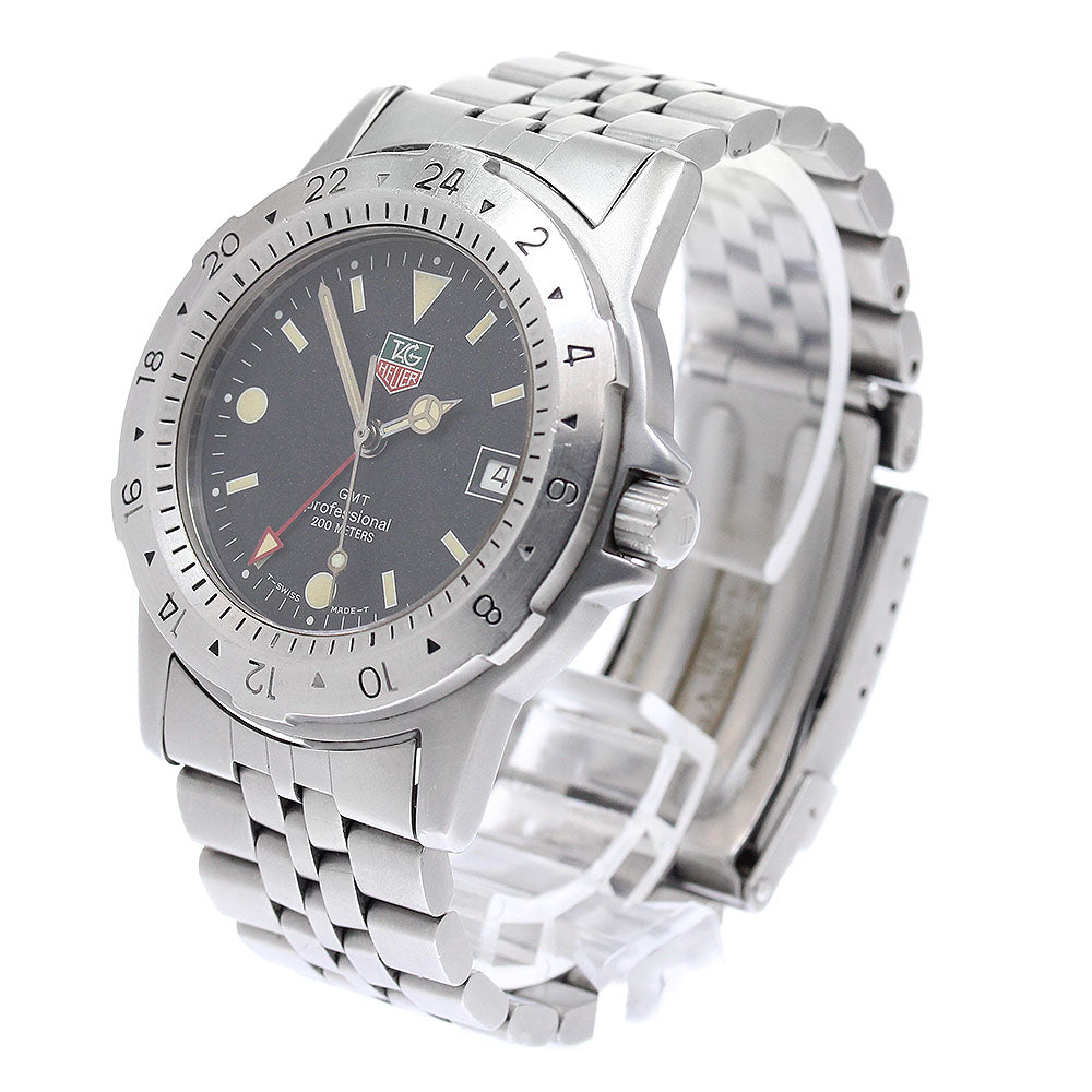 TAG HEUER 1500 series 159.306/1 GMT date black Dial Quartz Men's Watch_944395