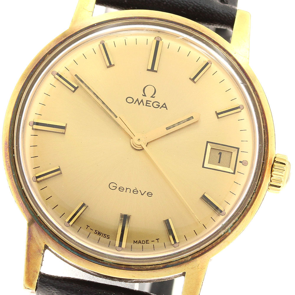 OMEGA Geneve 136.070 Date Cal.613 gold Dial Hand Winding Men's Watch_944423