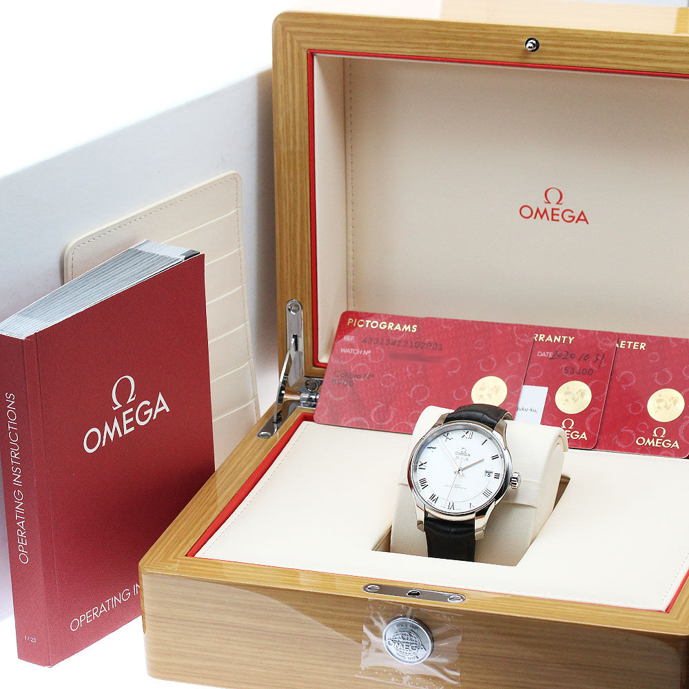 OMEGA De Ville Hour Vision 433.13.41.21.02.001 Coaxial Master Chronometer Silver Dial Automatic Men's Watch_944431