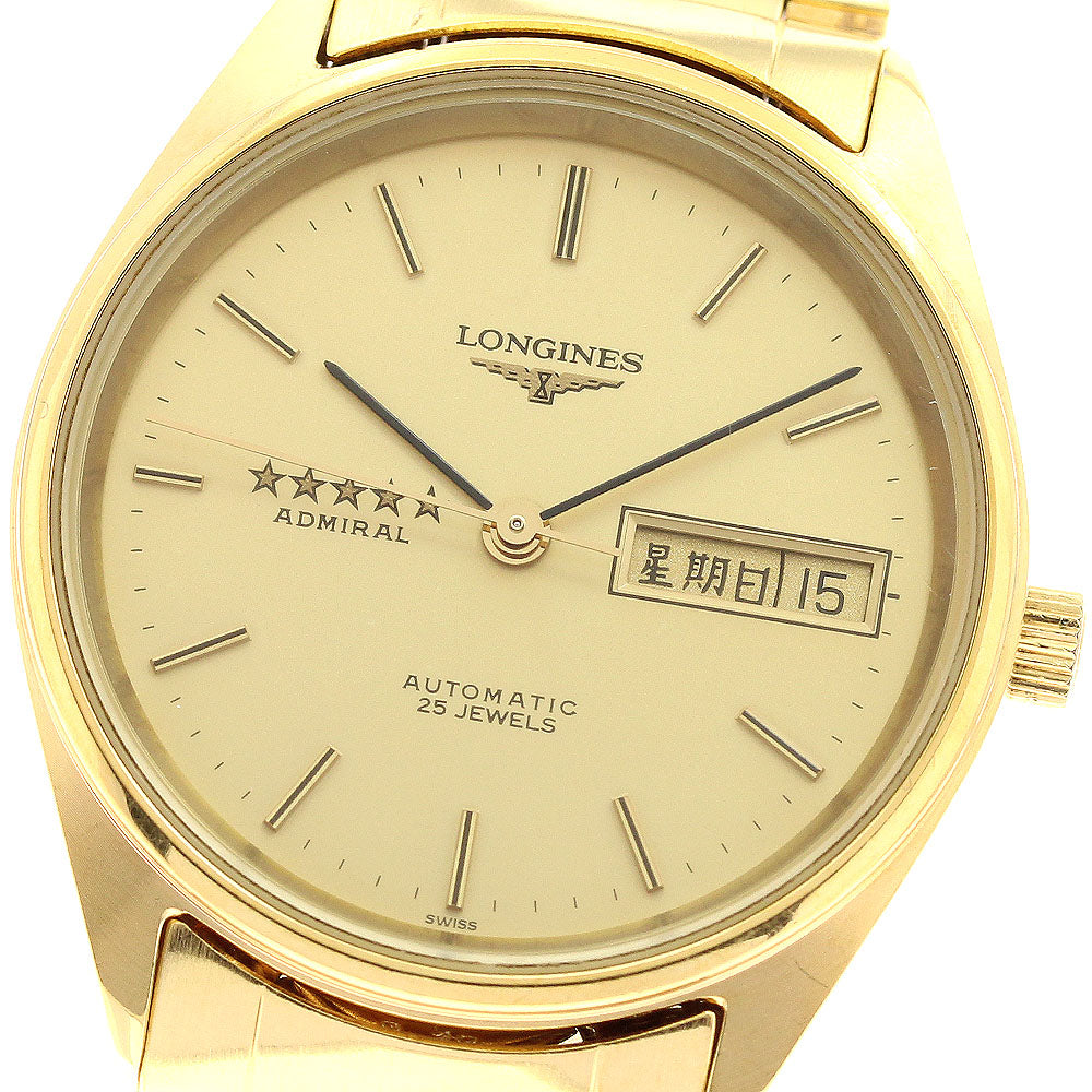LONGINES Admiral 5 Star L7.634.2 Day date gold Dial Automatic Men's Watch_944456