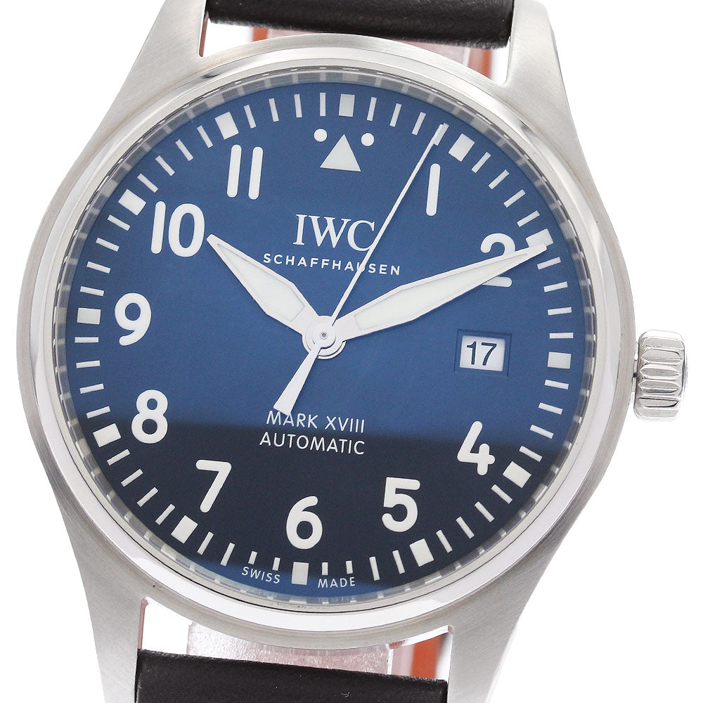 IWC SCHAFFHAUSEN Pilot watch mark XVIII IW327010 Navy Dial AT Men's_944470