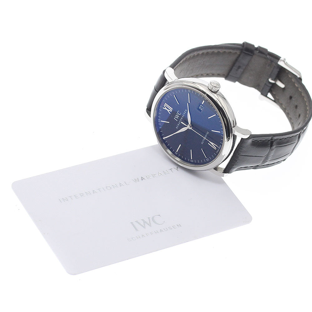 IWC SCHAFFHAUSEN Portofino IW356502 Date black Dial Automatic Men's Watch_944486