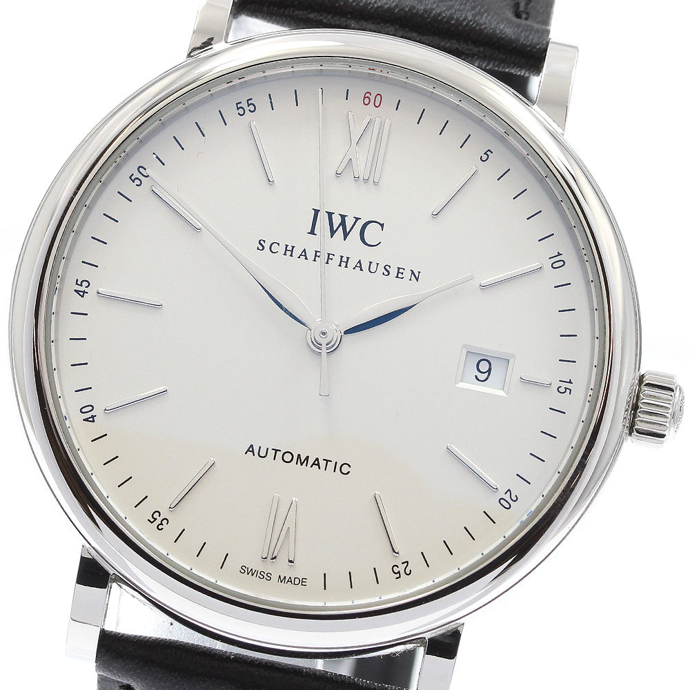 IWC SCHAFFHAUSEN Portofino IW356501 Date Silver Dial Automatic Men's_944487