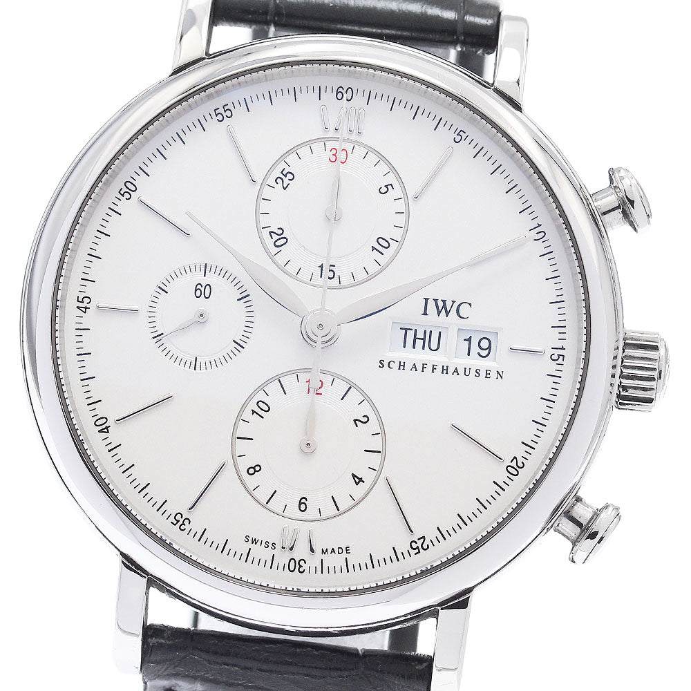 IWC SCHAFFHAUSEN Portofino IW391007 Chronograph Silver Dial Automatic Men's Watch_944500