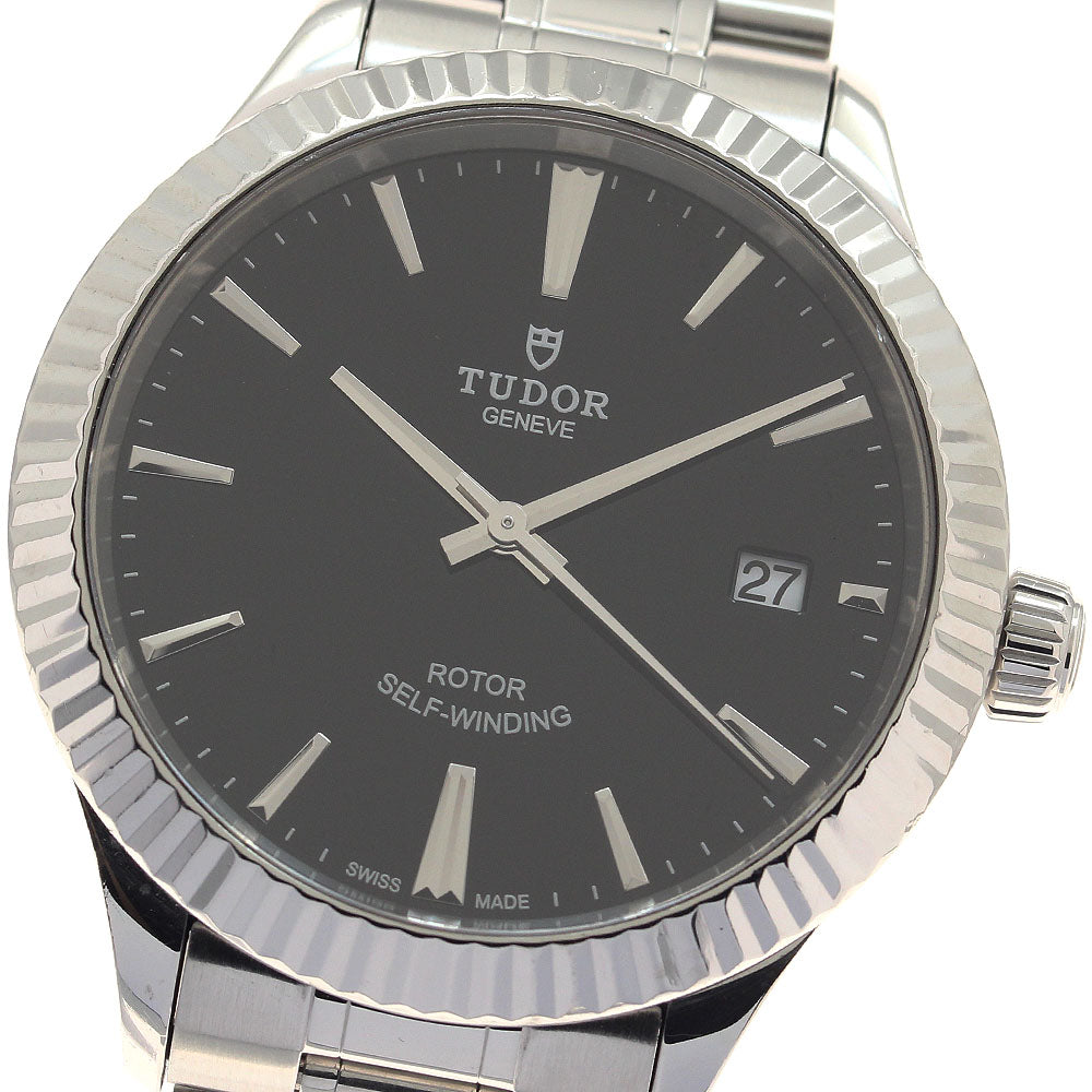 TUDOR Style 12510 WG bezel date Black Dial Automatic Men's Watch_944525