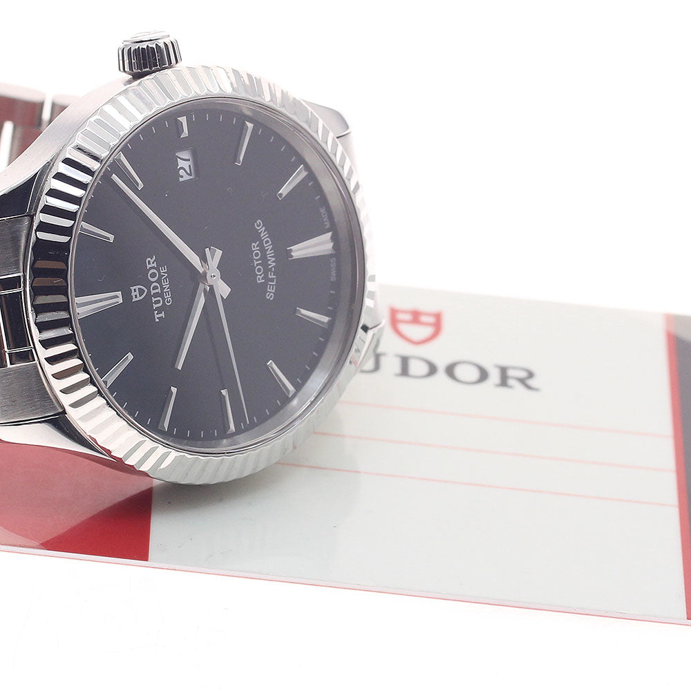 TUDOR Style 12510 WG bezel date Black Dial Automatic Men's Watch_944525