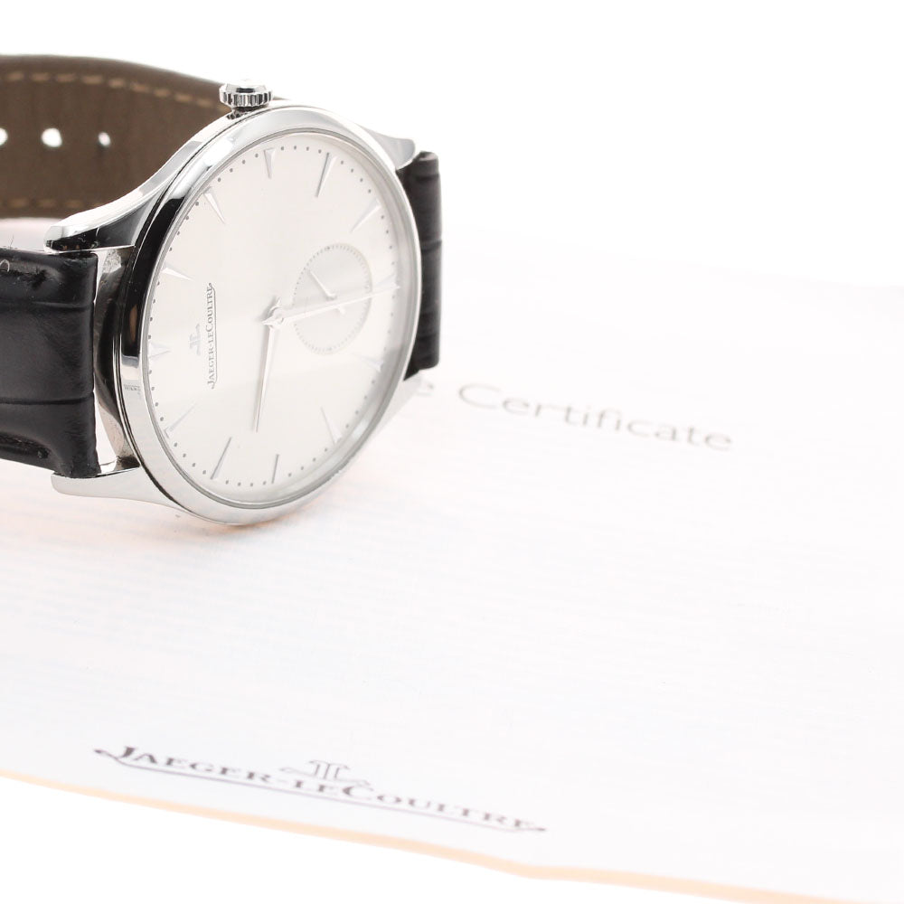 JAEGER-LECOULTRE Master Grand Ultra Slim 174.8.90.S/Q1358420 Small seconds Silver Dial Automatic Men's Watch_944530