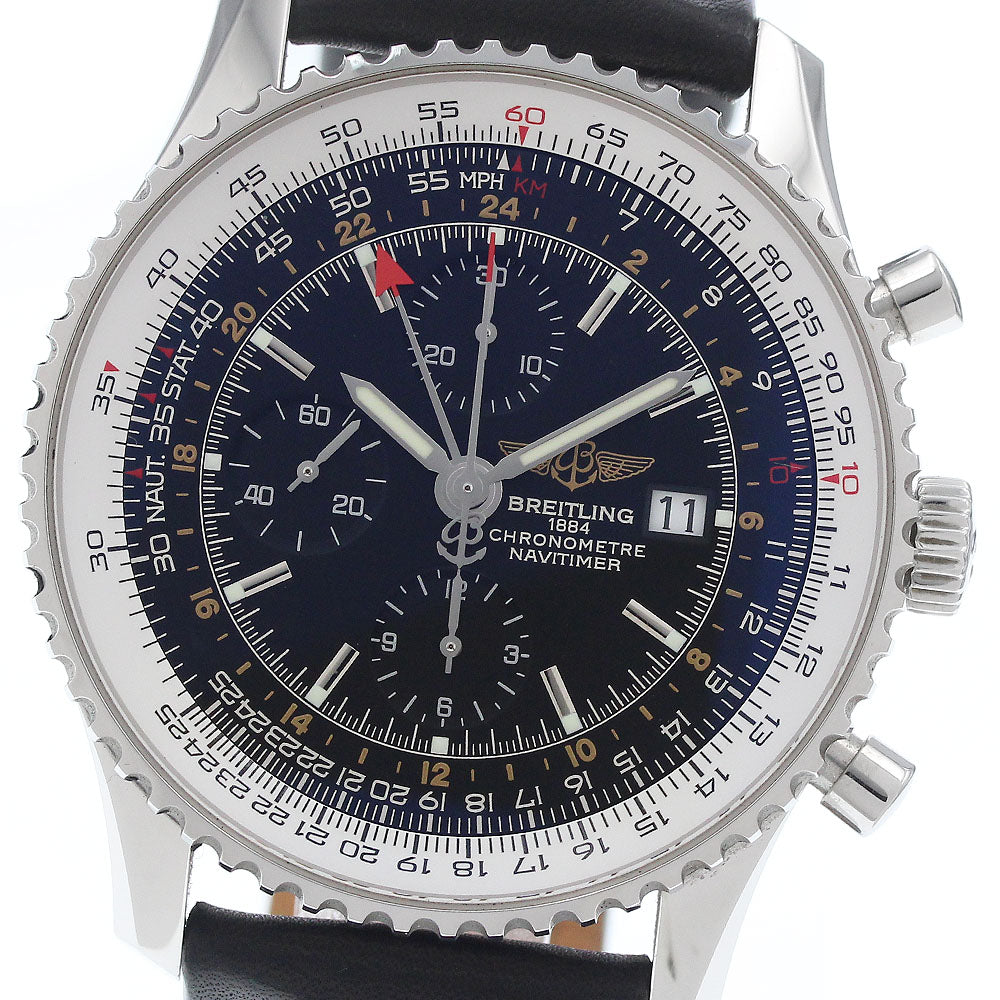 BREITLING Navitimer World A24322/A2432212 GMT Automatic Men's Watch_944535