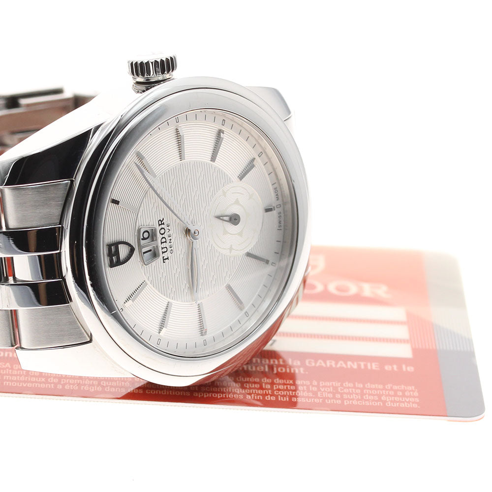 TUDOR Glamour 57000 Double date Silver Dial Automatic Men's Watch_944540