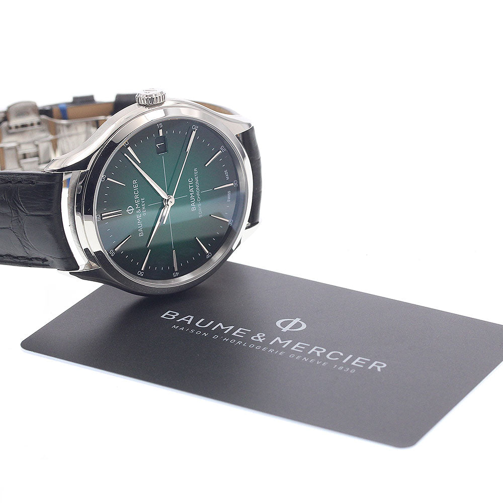 Baume & Mercier Clifton MOA10592 Date green Dial Automatic Men's Watch_944545