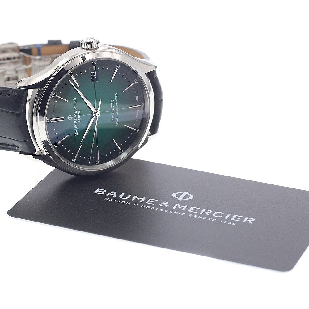 Baume & Mercier Clifton MOA10592 Date green Dial Automatic Men's Watch_944550