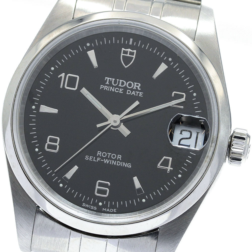 TUDOR Prince Date 72000 black Dial Automatic Boy's Watch_944552
