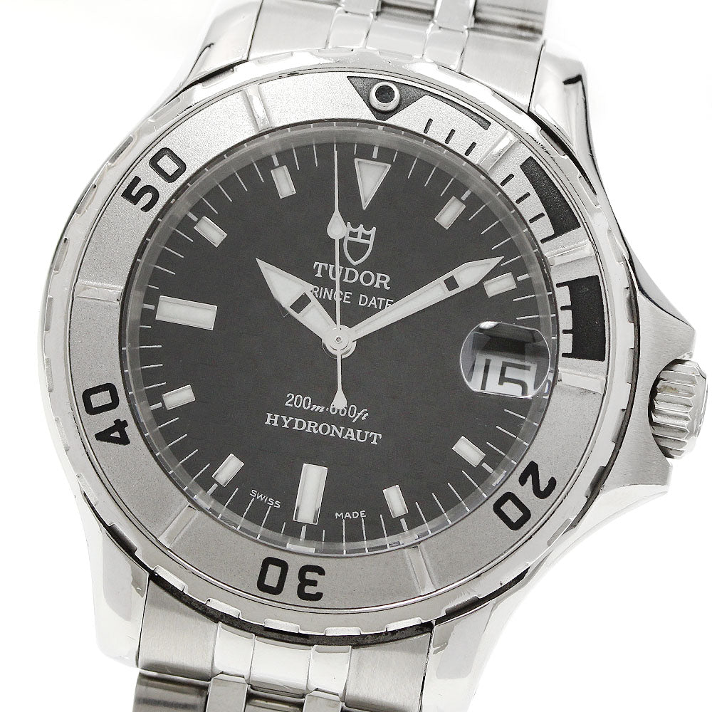 TUDOR Hydro note 85190 Date Black Dial Automatic Men's Watch_944554