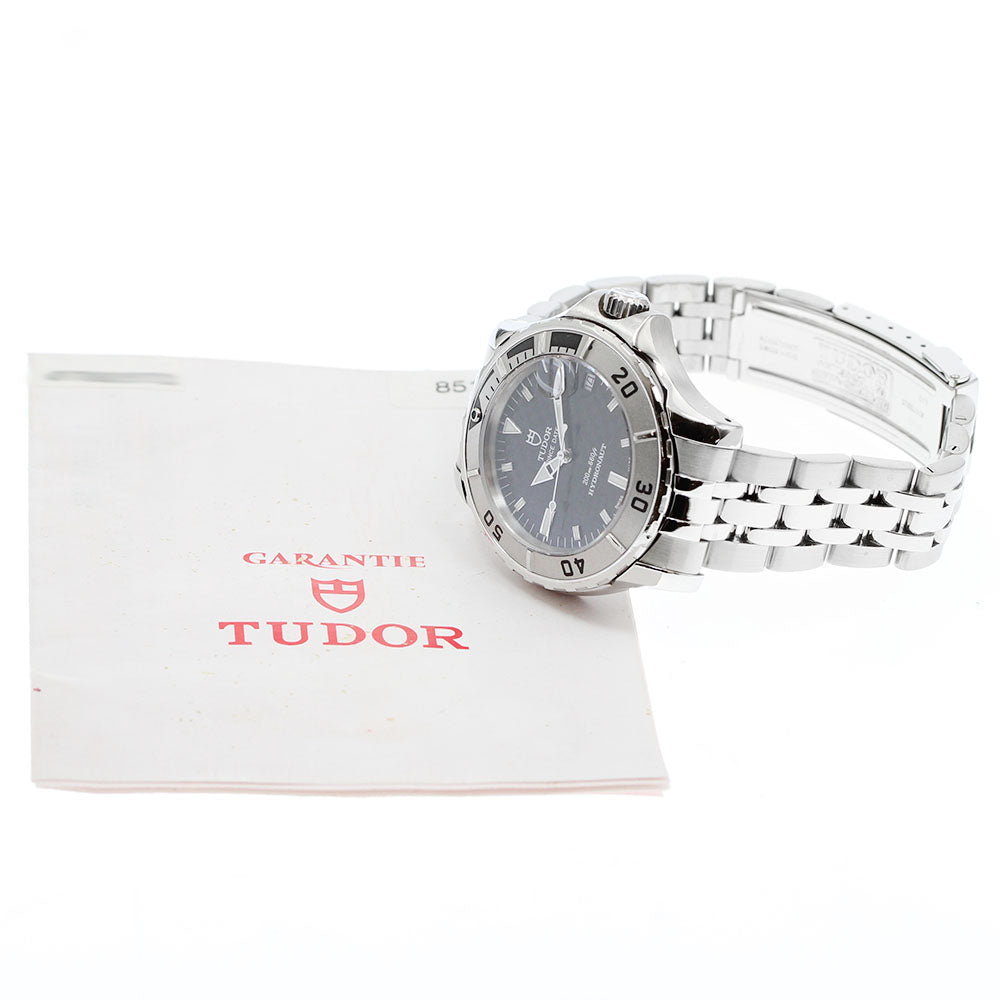 TUDOR Hydro note 85190 Date Black Dial Automatic Men's Watch_944554