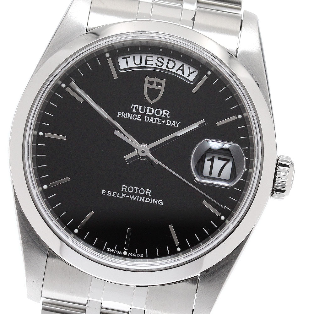 TUDOR Prince Date Day 76200 Black Dial Automatic Men's Watch_944555