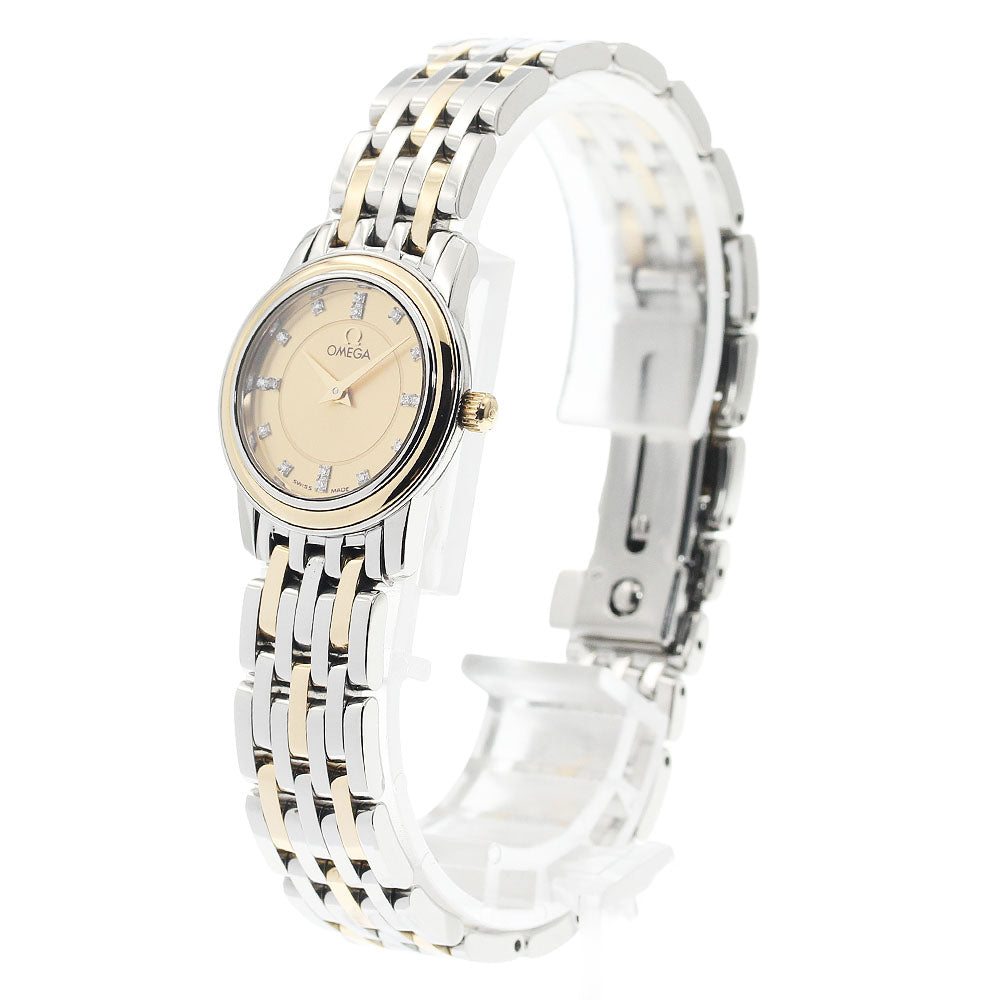 OMEGA De Ville Prestige 4370.16 Index Diamond Quartz Ladies Watch_944577