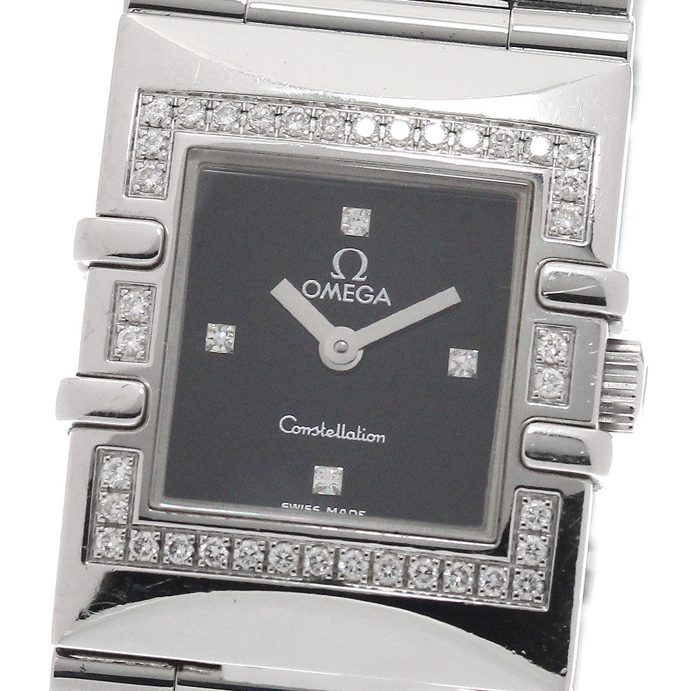 OMEGA Constellation Carre Quadra 1528.46 4P diamond bezel Quartz Ladies_944584