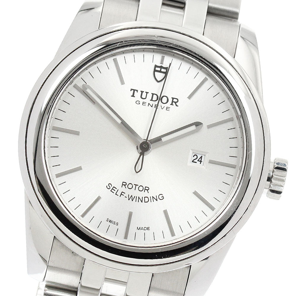 TUDOR Glamor date 53000 Silver Dial Automatic Boy's Watch_944585