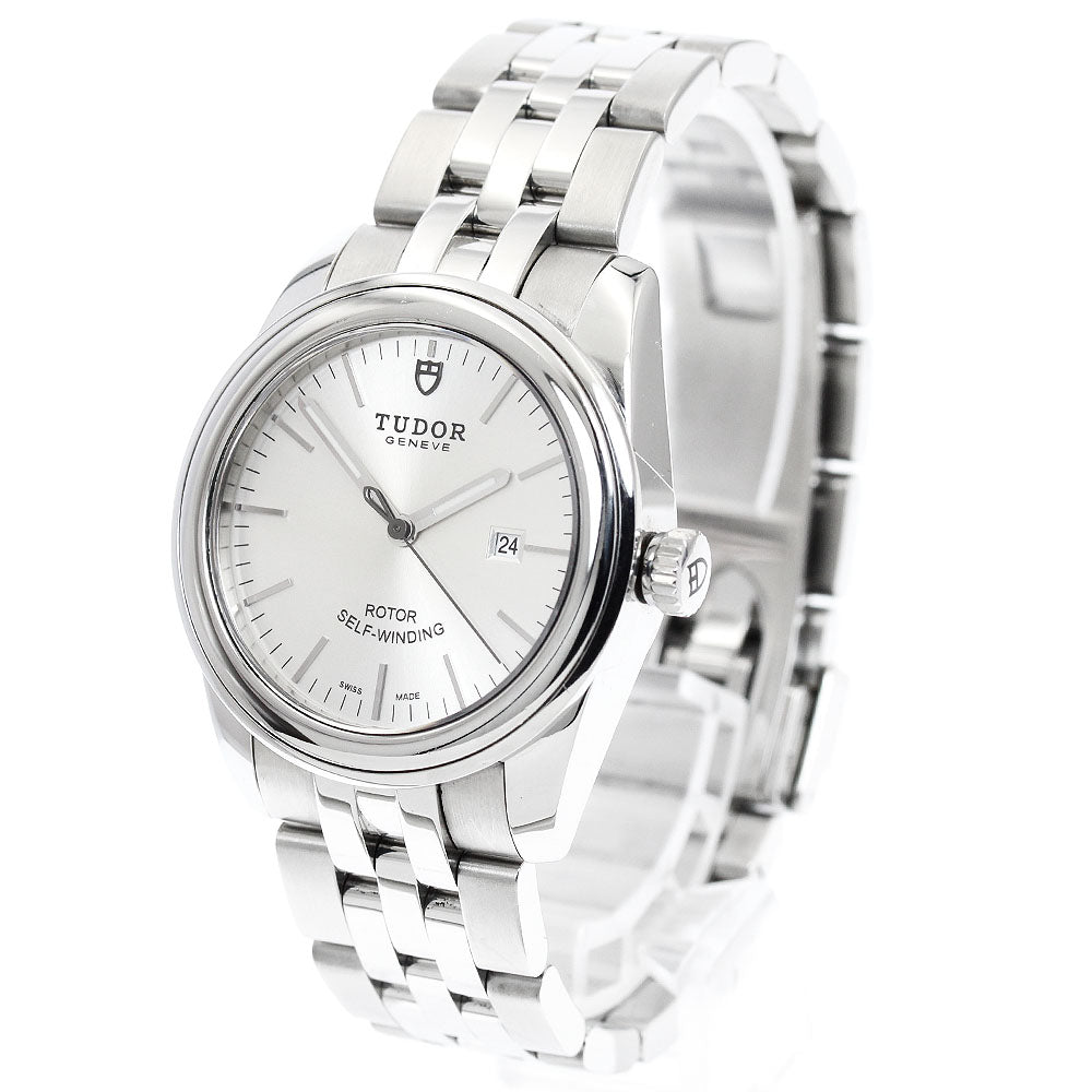 TUDOR Glamor date 53000 Silver Dial Automatic Boy's Watch_944585