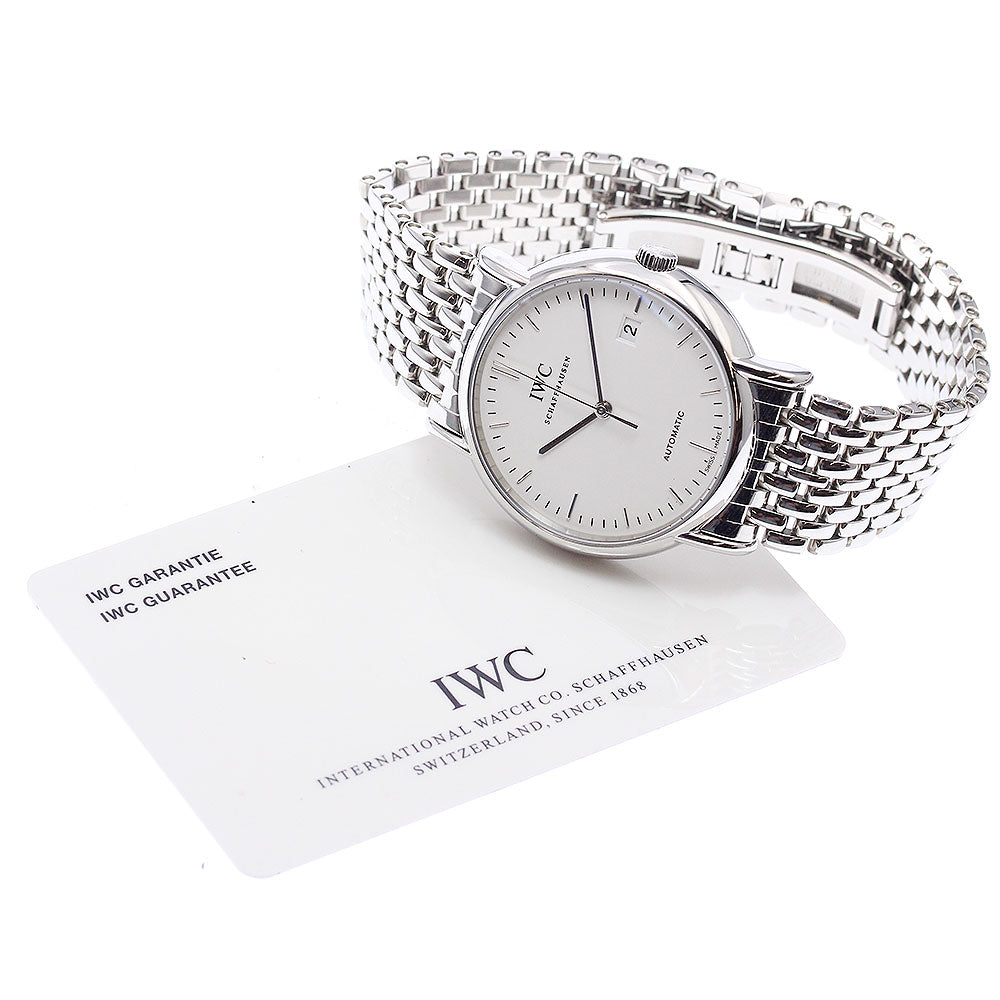 IWC SCHAFFHAUSEN Portofino IW353303 Date white Dial Automatic Men's Watch_944608