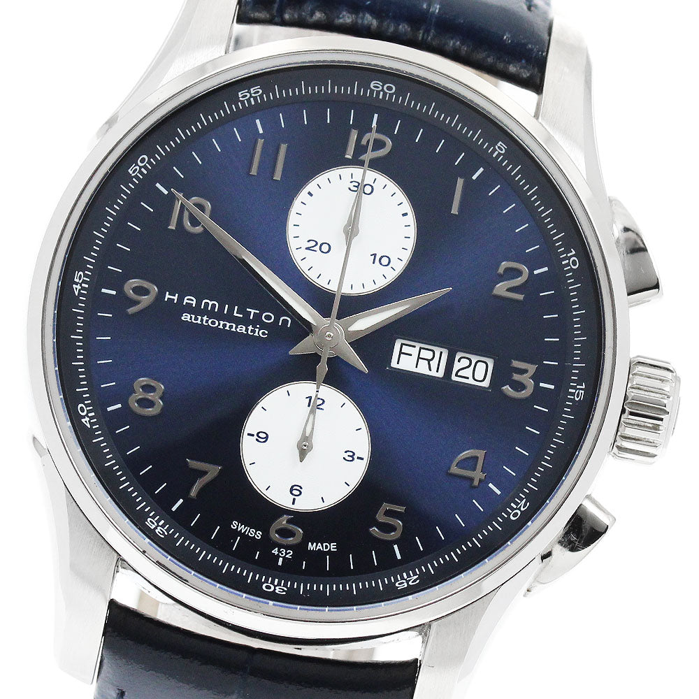 HAMILTON Jazz master H327660 Chronograph day date blue Dial Automatic Men's Watch_944683