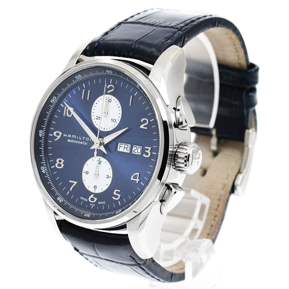 HAMILTON Jazz master H327660 Chronograph day date blue Dial Automatic Men's Watch_944683