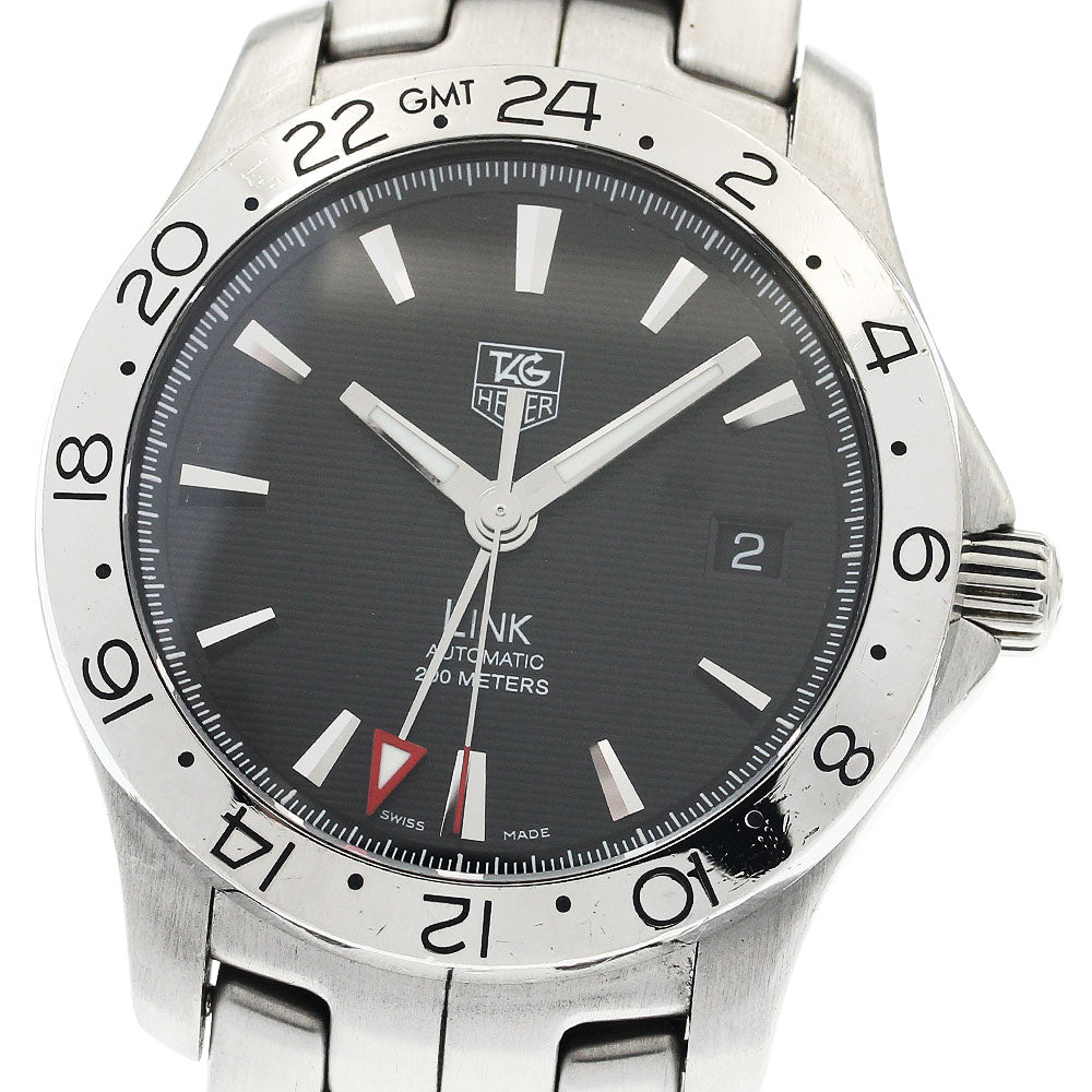 TAG HEUER Link WJF2116 GMT date black Dial Automatic Men's Watch_944690
