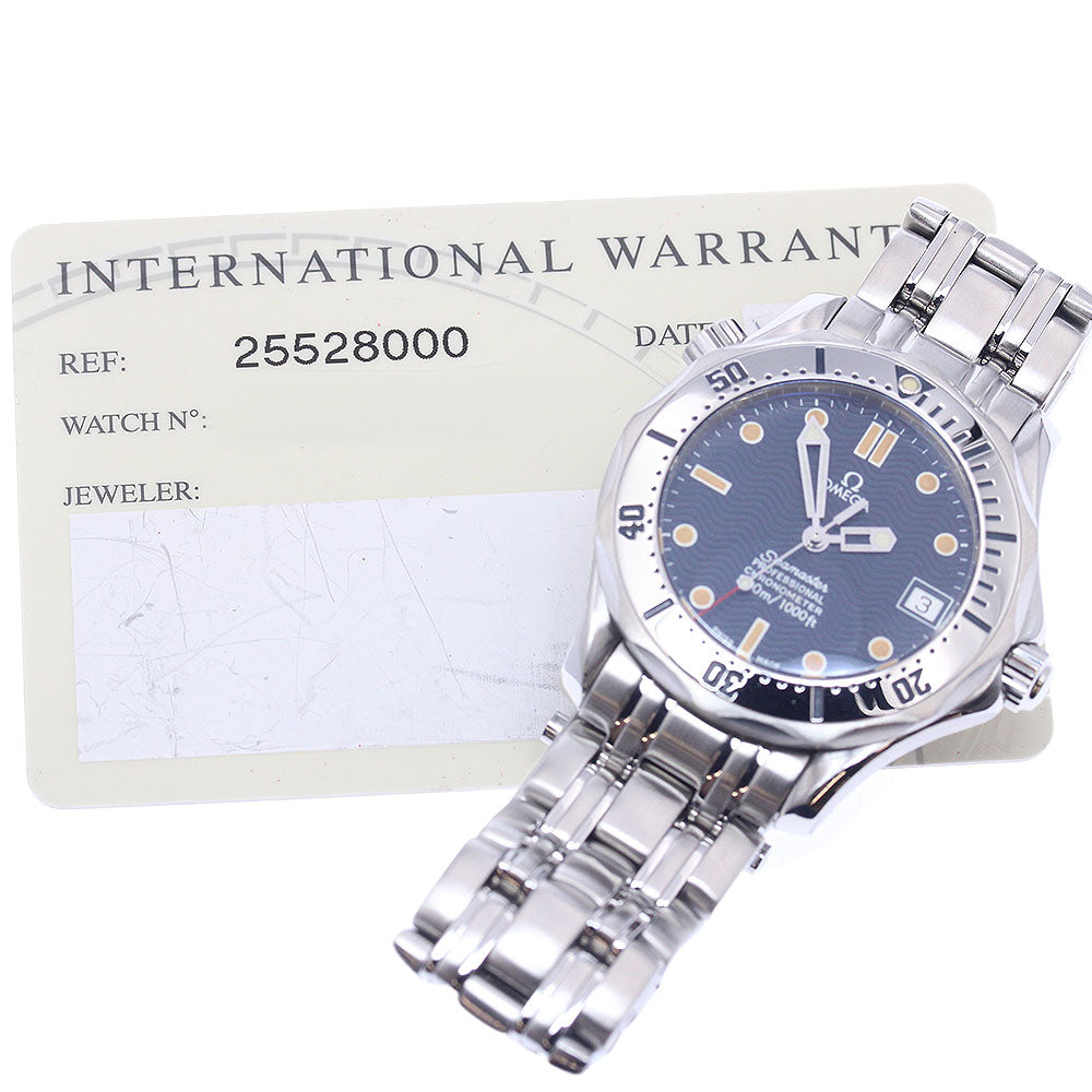 OMEGA Seamaster Diver 300M 2552.80 Date Navy Dial Automatic Boy's Watch_944696