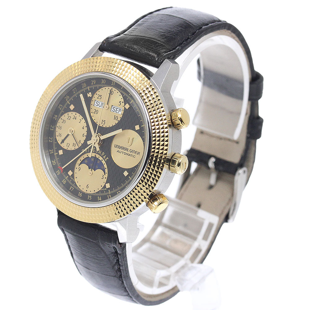 Universal Geneve Tricompax 699.104 Chronograph Cal.UG99 Black / gold Dial Automatic Men's Watch_944726
