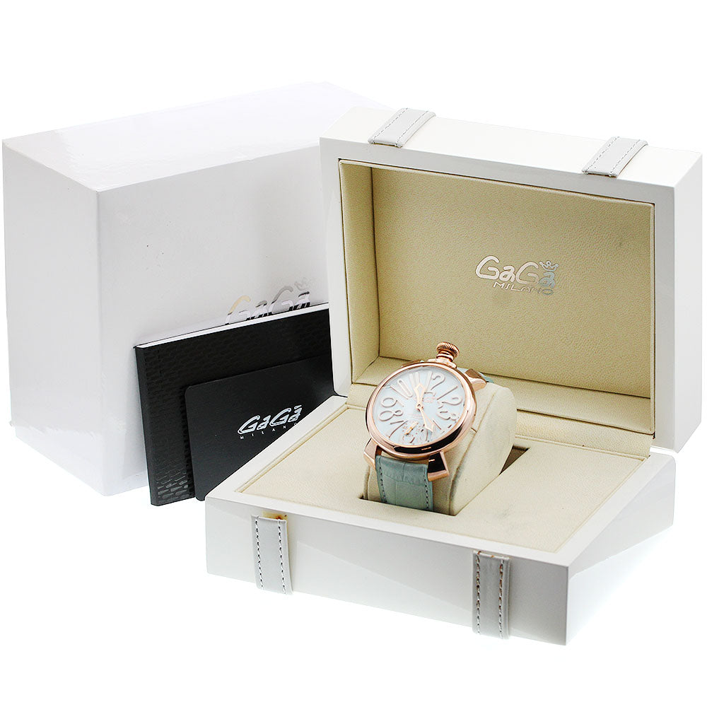 GaGa MILANO Manuale48 5011.03S Small seconds blue Dial Hand Winding Men's Watch_944755